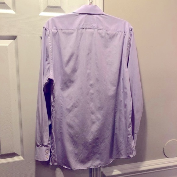 Charles Tyrwhitt Button Down Dress Shirt 16.5 / 35in Light Purple - Picture 2 of 4
